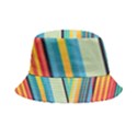 Colorful Rainbow Striped Pattern Stripes Background Inside Out Bucket Hat View1