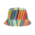 Colorful Rainbow Striped Pattern Stripes Background Inside Out Bucket Hat View5