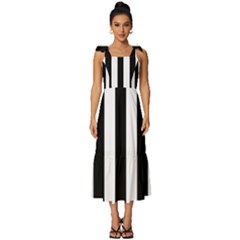 Stripes Geometric Pattern Digital Art Art Abstract Abstract Art Tie-strap Tiered Midi Chiffon Dress by Proyonanggan