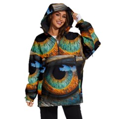 Eye Bird Feathers Vibrant Women s Ski And Snowboard Waterproof Breathable Jacket by Hannah976