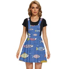 Sea Fish Blue Submarine Animals Patteen Apron Dress by Maspions