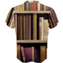 Books Bookshelves Office Fantasy Background Artwork Book Cover Apothecary Book Nook Literature Libra Men s Cotton T-Shirt View2