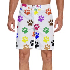 Pawprints Paw Prints Paw Animal Men s Beach Shorts by Apen