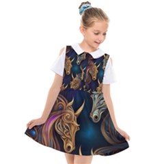 Pattern 5 Kids  Short Sleeve Shirt Dress by 2607694a