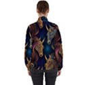 pattern with horses Women s High Neck Windbreaker View2