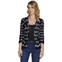 Galatians 5 Women s One-button 3/4 Sleeve Short Jacket by RiverRootz