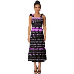 Purplestars Tie-strap Tiered Midi Chiffon Dress by Sparkle