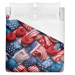 Us Presidential Election Colorful Vibrant Pattern Design  Duvet Cover (queen Size) by dflcprintsclothing