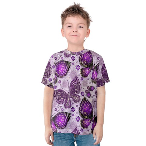 Butterflies Butterfly Insect Nature Kids  Cotton T-shirt by Proyonanggan