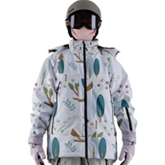 Pattern Sloth Woodland Women s Zip Ski And Snowboard Waterproof Breathable Jacket by Hannah976