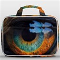 Eye Bird Feathers Vibrant Travel Toiletry Bag With Hanging Hook View1