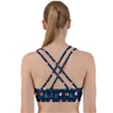 Snow Snowman Tree Christmas Tree Back Weave Sports Bra View2