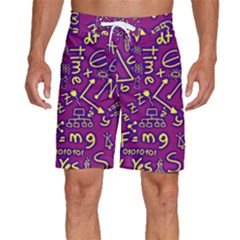 Background Doodles Math Men s Beach Shorts by Bedest