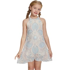 Pattern 1 Muster 7a Kids  Halter Collar Waist Tie Chiffon Dress by 2607694c