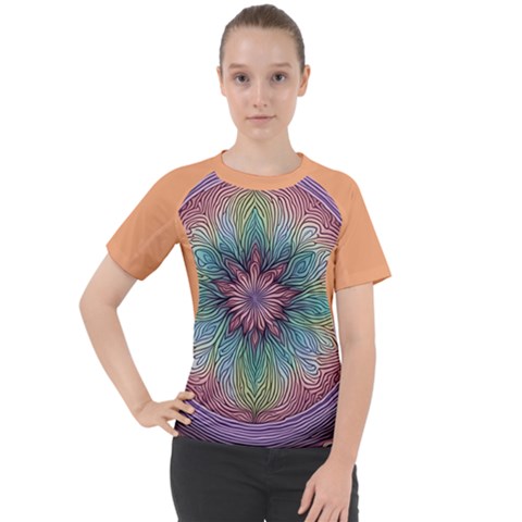 Orange3 Pattern 4 Women s Sport Raglan T-shirt by 2607694c