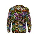 Graffiti Word Seamless Pattern Kids  Sweatshirt View2