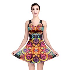 Gelb Floral Reversible Skater Dress by 2607694c