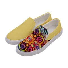 Gelb Floral Women s Canvas Slip Ons by 2607694c