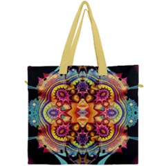 Gelb Floral Canvas Travel Bag by 2607694c