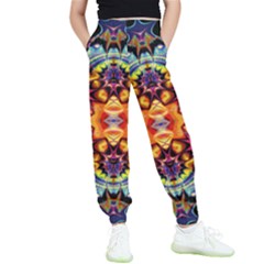 Gelb Floral Kids  Joggers by 2607694c