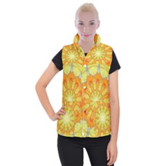 Sunshine-sunny-sun-abstract-yellow - Women s Button Up Vest by Ravend