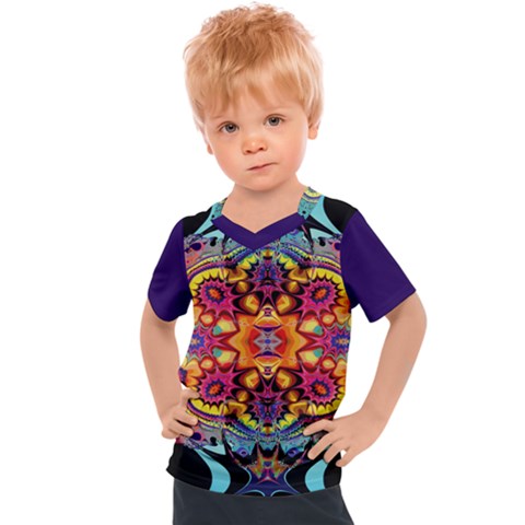 Lila Floral Blume Kids  Sports T-shirt by 2607694c