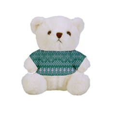 Christmas Knit Digital Full Print Cuddly Teddy Bear by Mariart