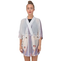 Emilia Rezero Half Sleeve Chiffon Kimono by Azkajaya