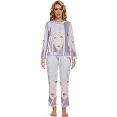 Emilia Rezero Womens  Long Sleeve Lightweight Pajamas Set by Azkajaya