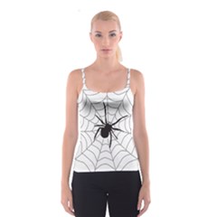 Spider Web Spaghetti Strap Top by Azkajaya