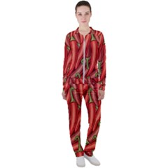 Seamless-chili-pepper-pattern Casual Jacket And Pants Set by Ket1n9