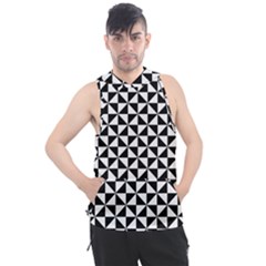 Triangle-pattern-simple-triangular Men s Sleeveless Hoodie by Ket1n9