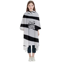 White Tiger Skin Kids  Hooded Rain Ponchos by Ket1n9