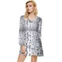 Science Formulas Tiered Long Sleeve Mini Dress View1