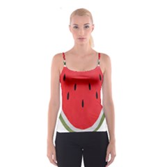 Watermelon Pillow Fluffy Spaghetti Strap Top by Azkajaya