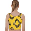 Zebra Zebra Pattern Zebra Fur Zebra Print Strip Velvet Racer Back Crop Top View2