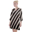 Zebra Zebra Pattern Zebra Fur Zebra Print Strip Open Neck Shift Dress View1