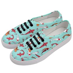 Pattern With Koi Fishes Women s Classic Low Top Sneakers by Ket1n9