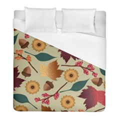 Autumn Leaves Autumn Colour Season Duvet Cover (full/ Double Size) by Loisa77