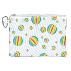 Balloon Ball District Colorful Canvas Cosmetic Bag (xl) by Ket1n9