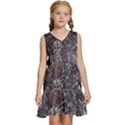 Grapevine Symphony Print Pattern Bk Kids  Sleeveless Tiered Mini Dress View1