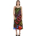 Loving Practice Agape Heart Casual Spaghetti Strap Midi Dress View1