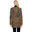 Swirl Vortex Emoji Cyclone Motion Art Button Up Hooded Coat  View2