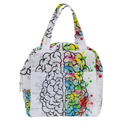 Brain Mind Psychology Idea Drawing Boxy Hand Bag by Loisa77