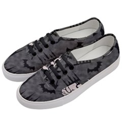 Halloween Background Halloween Scene Women s Classic Low Top Sneakers by Ket1n9