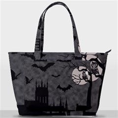 Halloween Background Halloween Scene Back Pocket Shoulder Bag  by Ket1n9