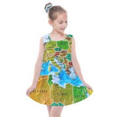 World Map Kids  Summer Dress by Ket1n9