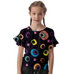 Abstract Background Retro 60s 70s Kids  Cut Out Flutter Sleeves by Apen