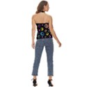 Abstract Background Retro 60s 70s Basic Halter Top View4