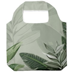 Banana Leaf Plant Pattern Foldable Grocery Recycle Bag by anzea